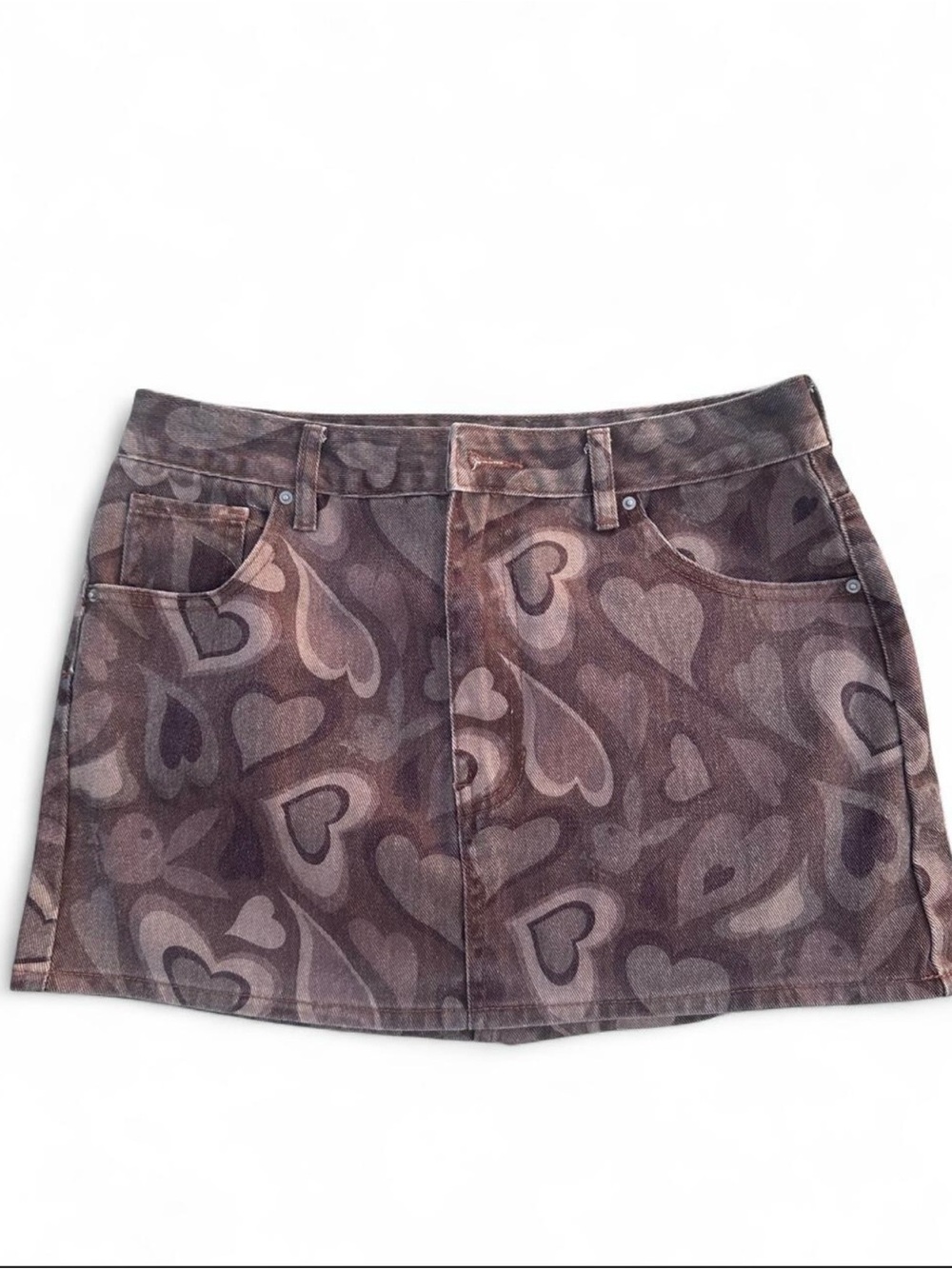 Playboy Brown Mini Skirt